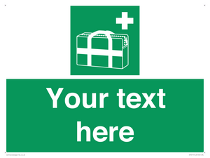 Custom sign safe condition Medical grab bag